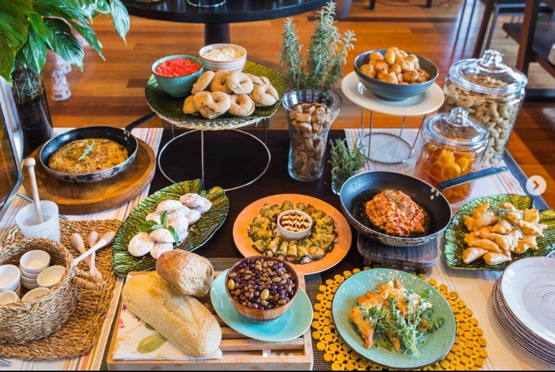 Kretisches Frühstücksbuffet im Megaron